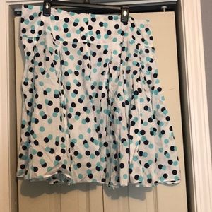 New York and company polka dot skirt